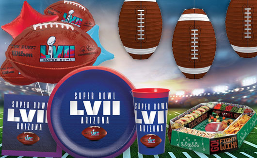 2023 Super Bowl LVII Party Supplies and Decorations